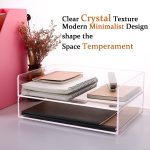 Paper Organizer Tray, Acrylic File Storage for Desk, Enlarged 4 Tiers Trays, Clear Letter Tray for Office Accessories (Multiple 4 Tier Enlarged) - Image 2